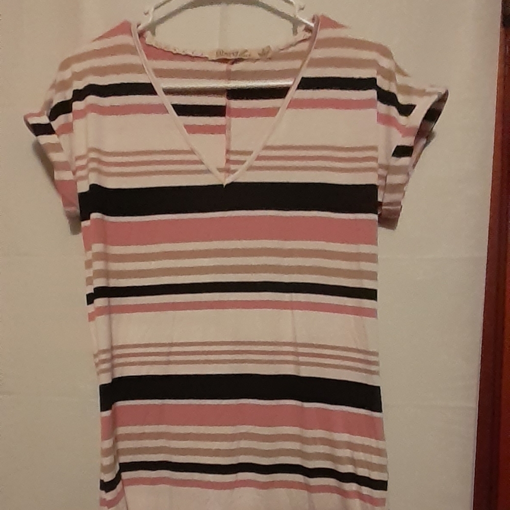 Liberty love strips tshirt dress